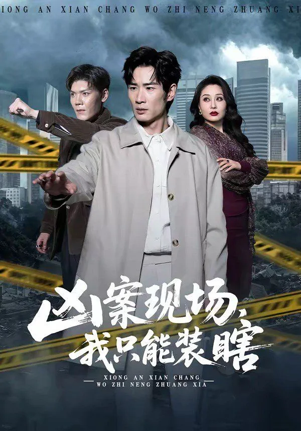 凶案现场，我只能装瞎海报