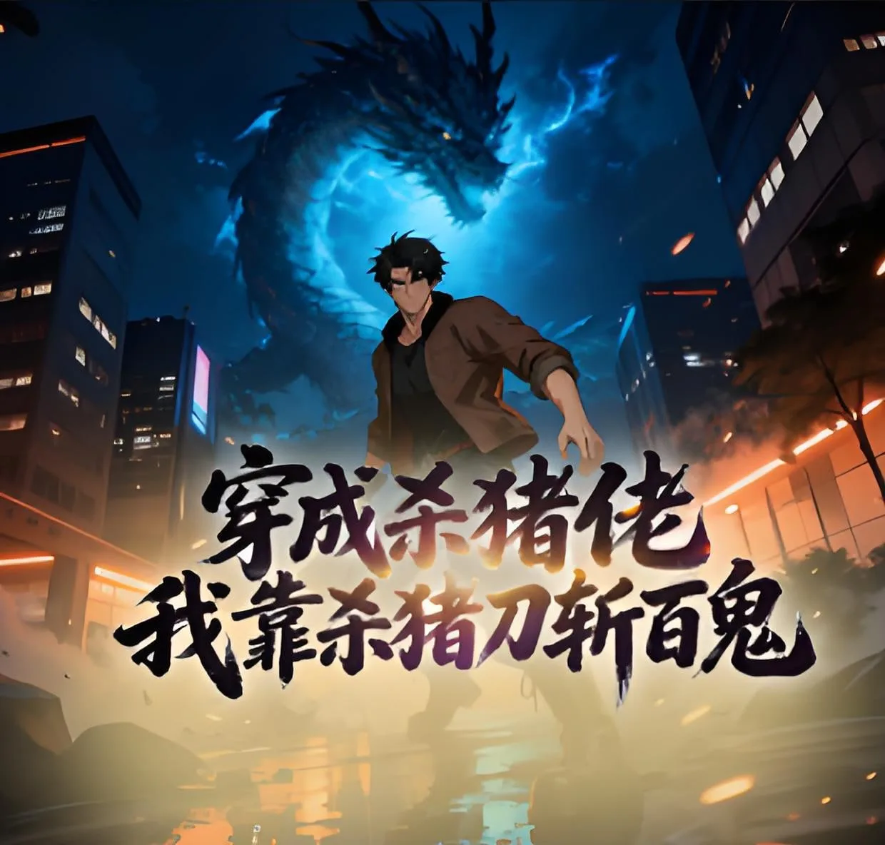 穿成杀猪佬，我靠杀猪刀斩百鬼 动态漫画海报